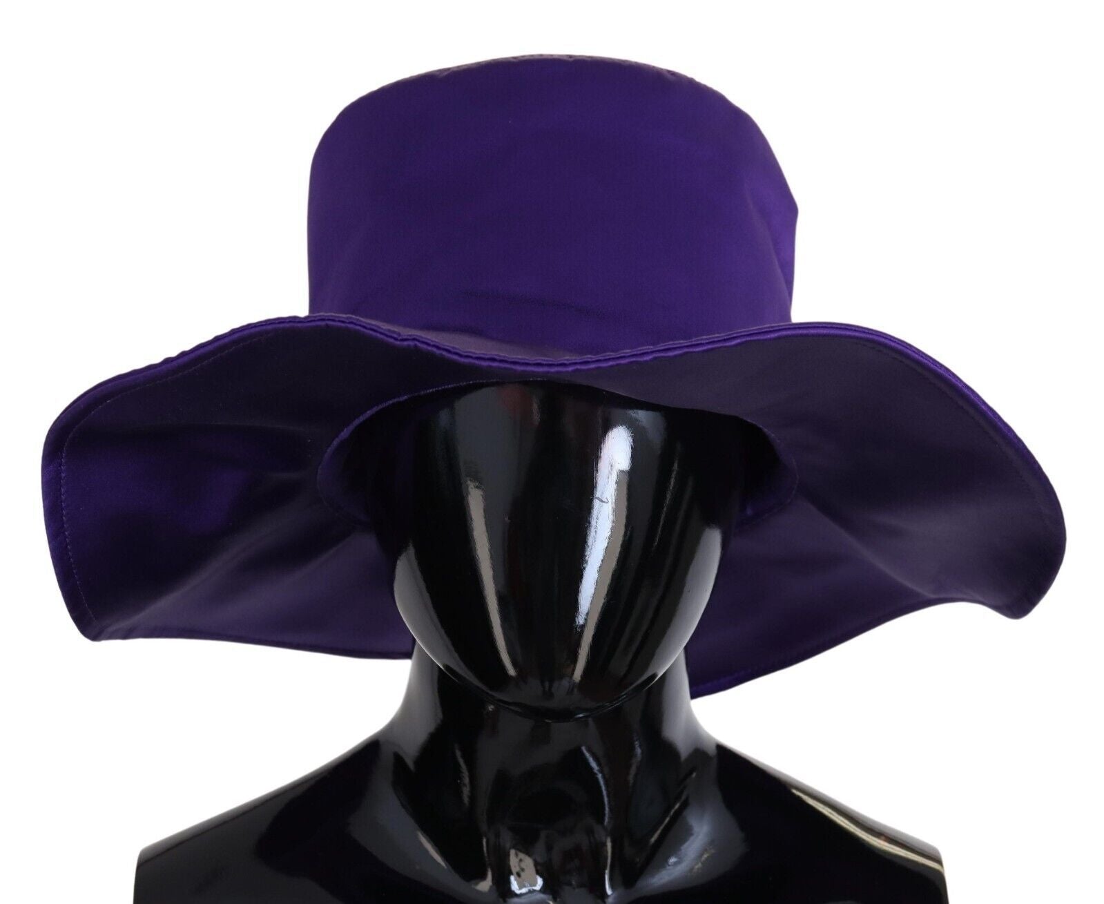 Dolce & Gabbana Purple Silk Stretch Top Hat Dolce & Gabbana