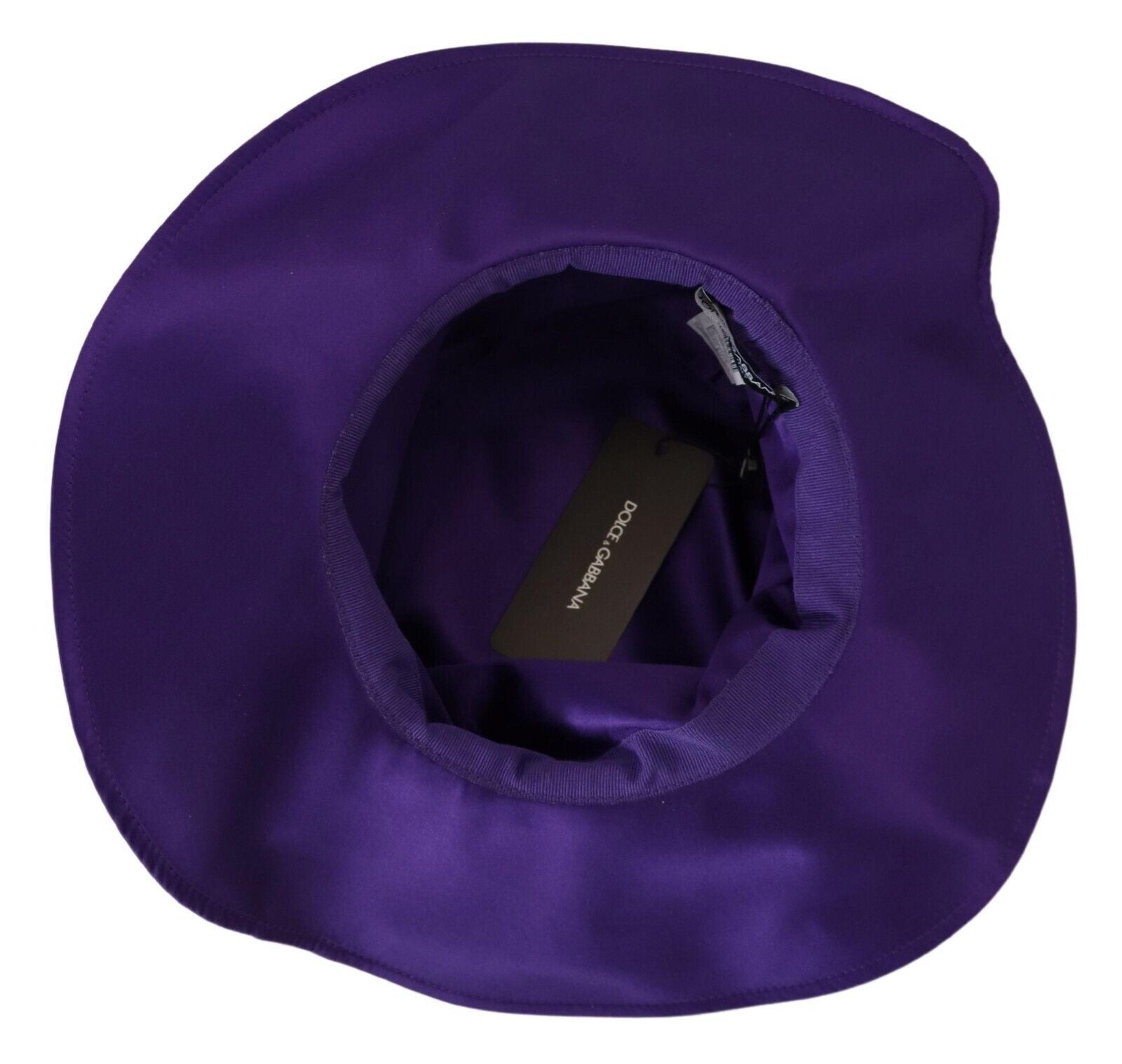 Dolce & Gabbana Purple Silk Stretch Top Hat Dolce & Gabbana