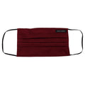 Dolce & Gabbana Maroon Silk Pleated Elastic Ear Strap One Size Face Mask