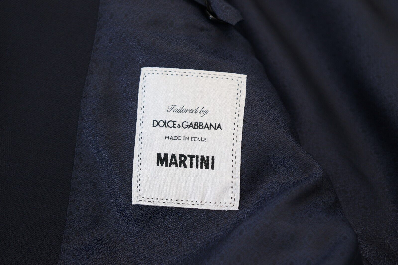 Dolce & Gabbana Dark Blue Wool Single Breasted MARTINI Blazer Dolce & Gabbana