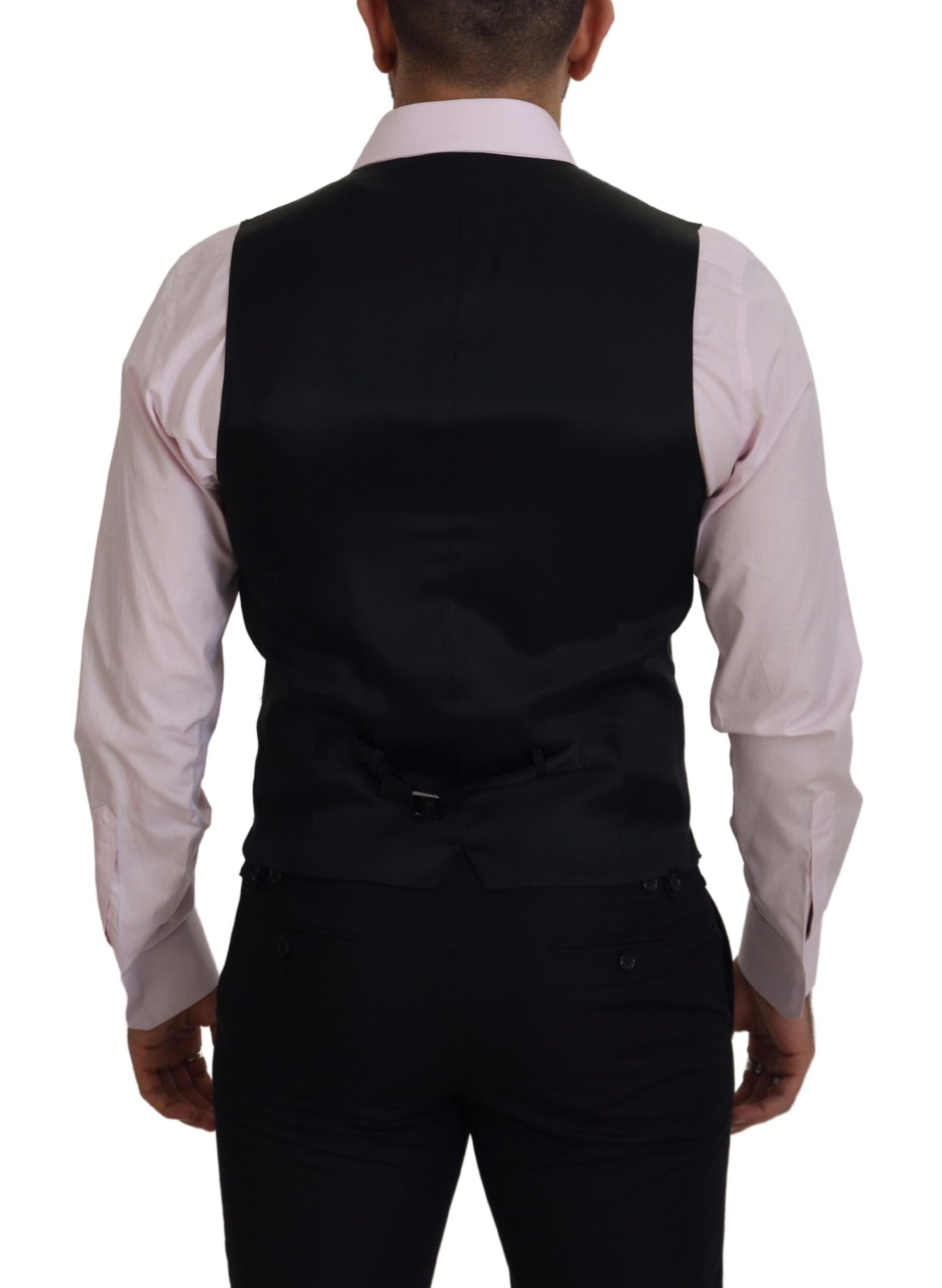 Dolce & Gabbana Multicolor Polyester Waistcoat Dress Formal Vest Dolce & Gabbana