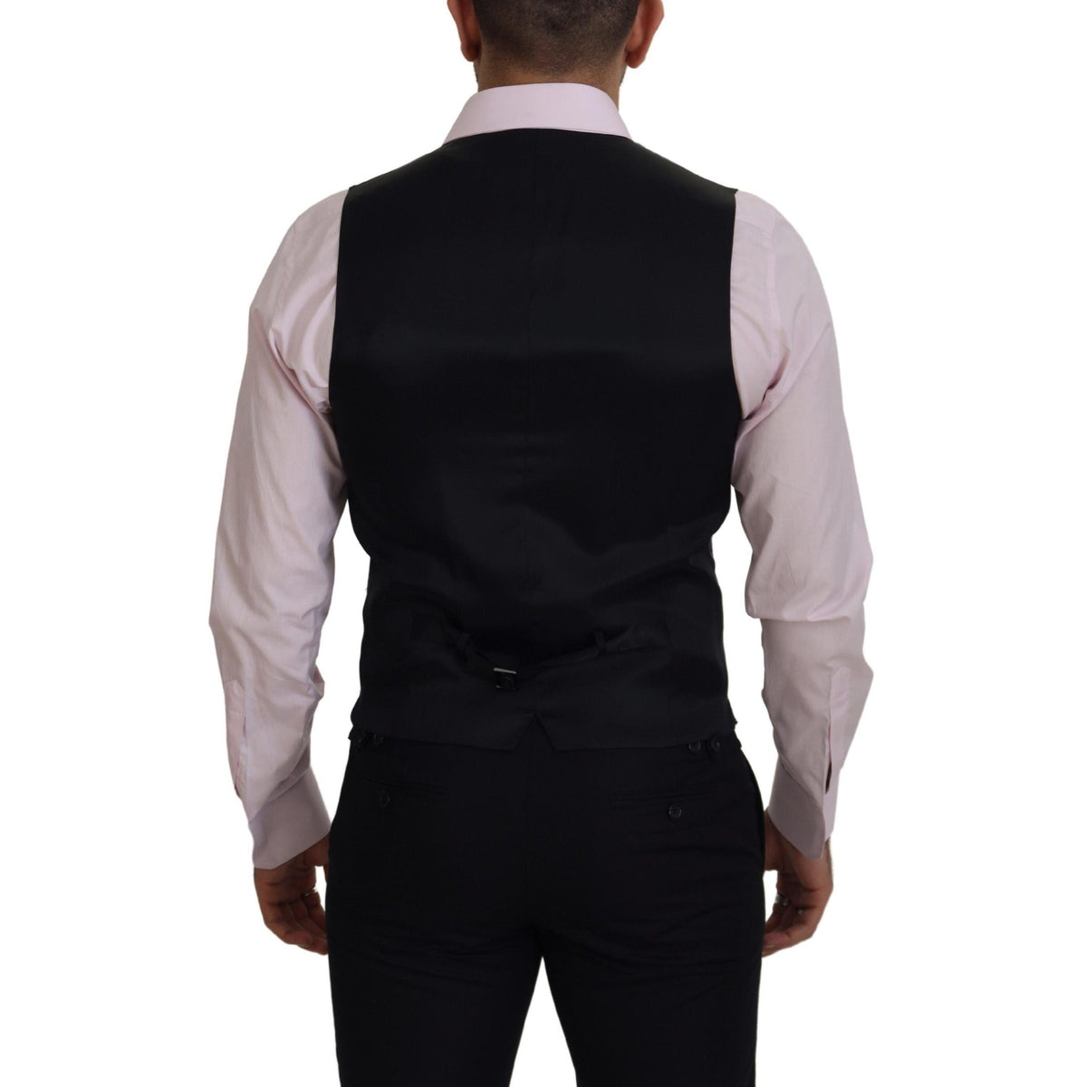 Dolce & Gabbana multicolor polyester waistcoat dress, formal vest with vibrant pattern and tailored fit.