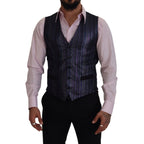 Dolce & Gabbana multicolor polyester waistcoat dress, formal vest with vibrant patterns and tailored fit.