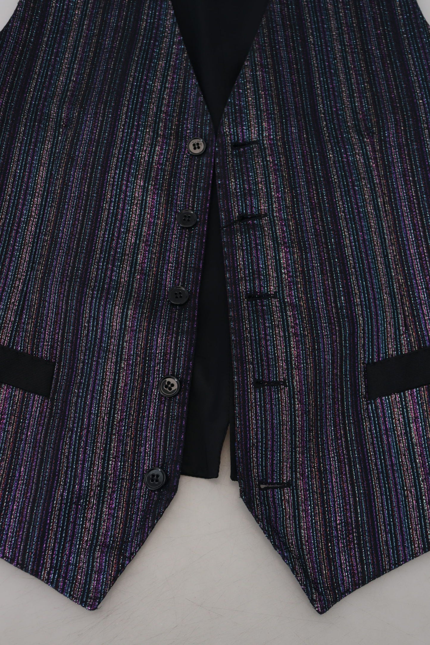 Dolce & Gabbana Multicolor Polyester Waistcoat Dress Formal Vest Dolce & Gabbana
