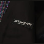Dolce & Gabbana multicolor polyester waistcoat dress, formal vest with vibrant pattern and tailored fit.