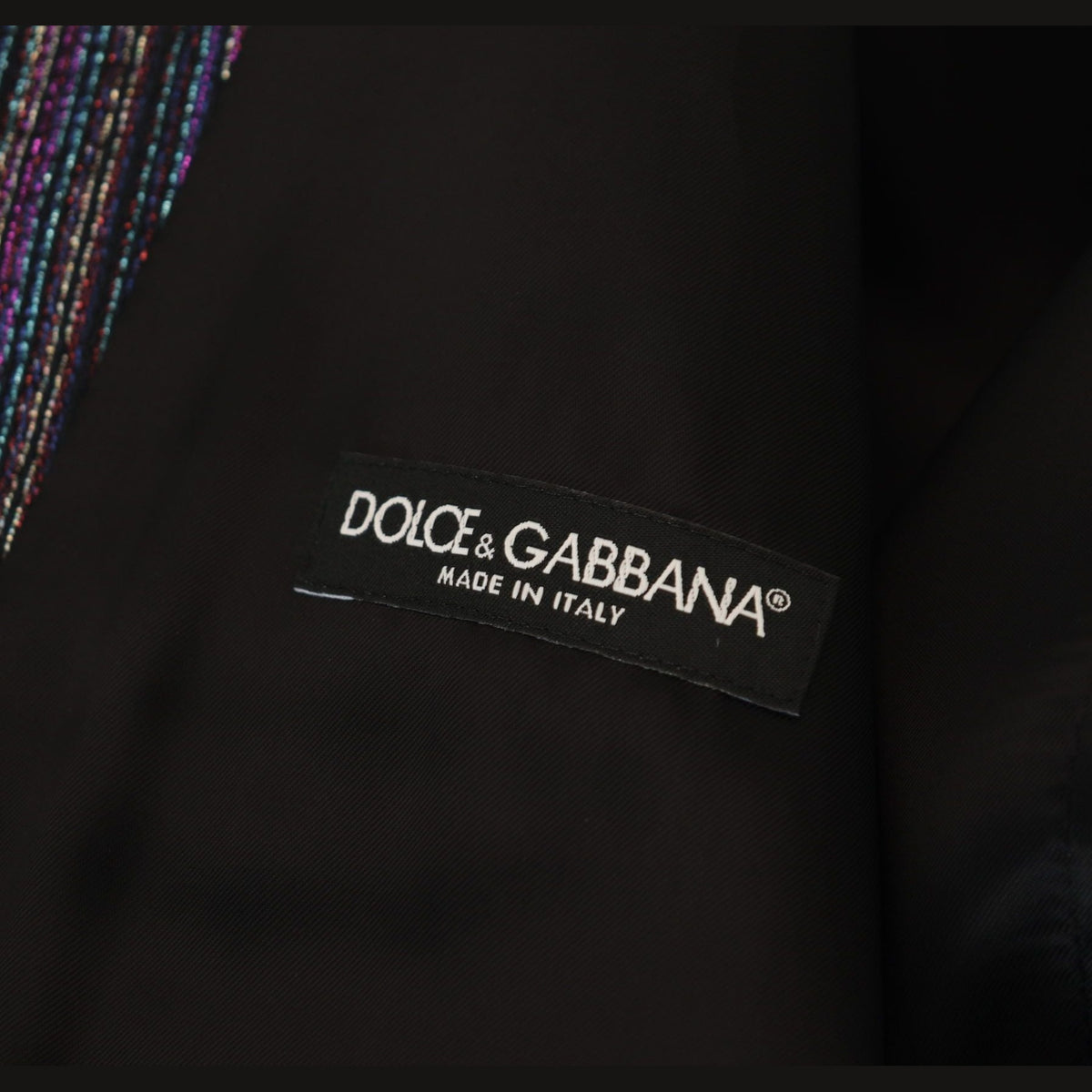 Dolce & Gabbana multicolor polyester waistcoat dress, formal vest with vibrant pattern and tailored fit.