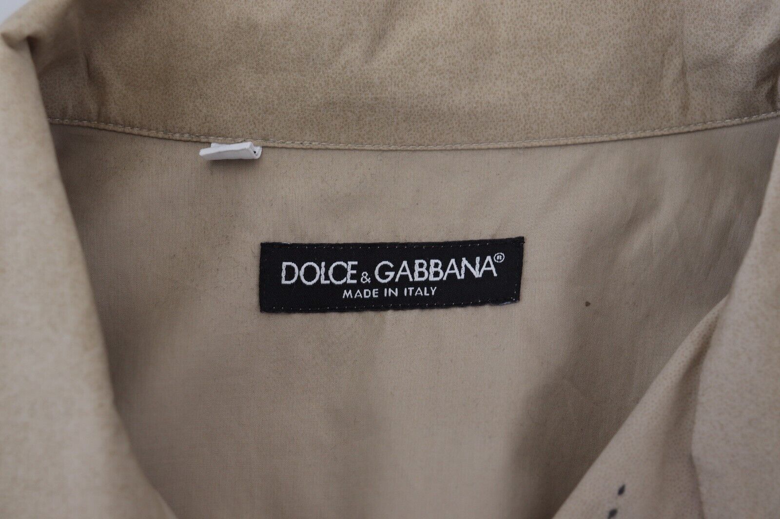 Dolce & Gabbana Beige Camouflage Cotton Long Sleeves Shirt Dolce & Gabbana