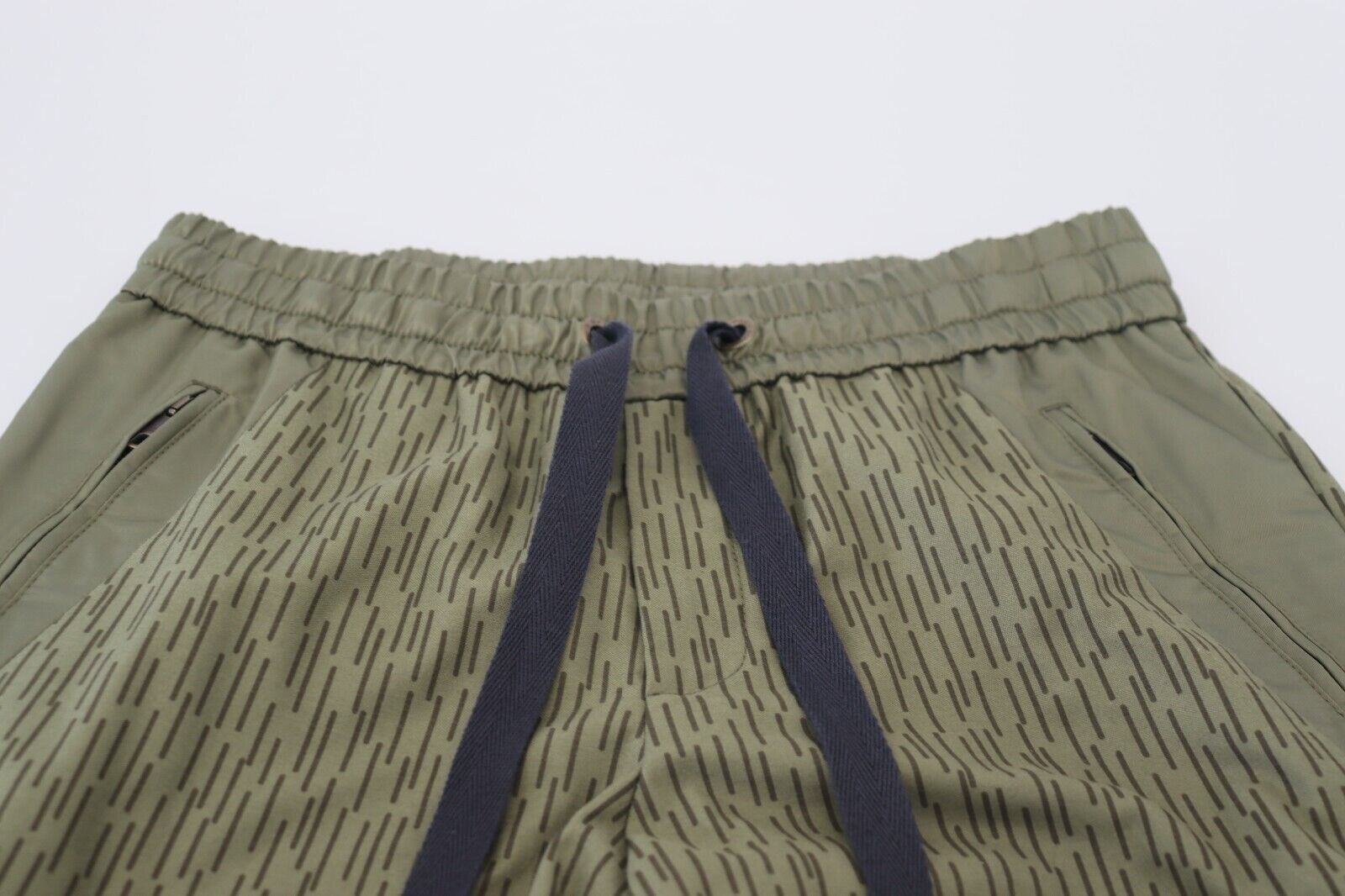 Dolce & Gabbana Green Striped Cargo Zipper Leg Men Trouser Pants Dolce & Gabbana