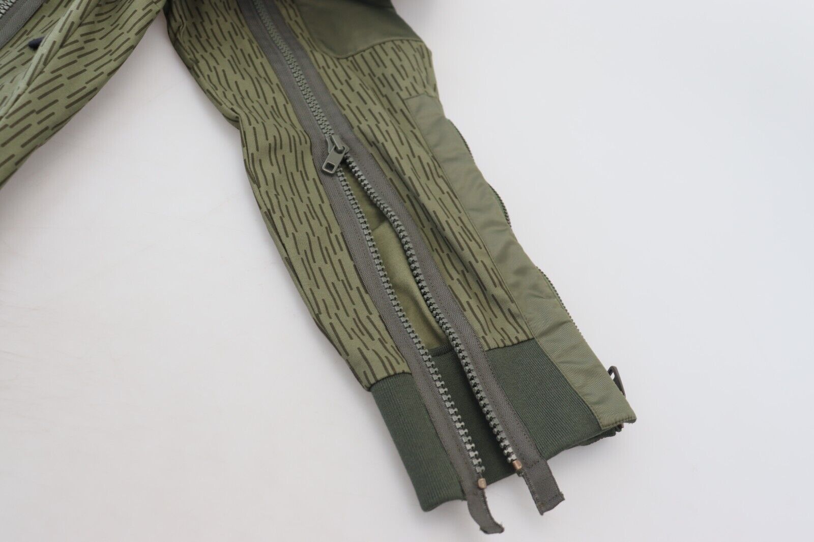 Dolce & Gabbana Green Striped Cargo Zipper Leg Men Trouser Pants Dolce & Gabbana