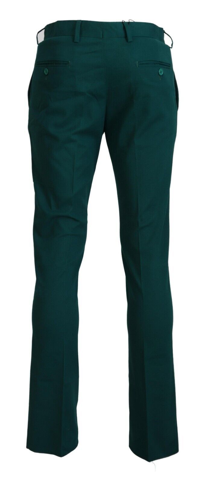BENCIVENGA Green Straight Fit Men Formal Trousers Pants BENCIVENGA