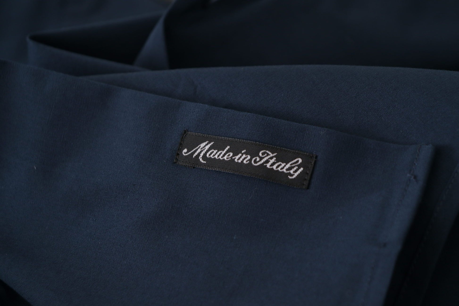 Roberto Cavalli Navy Blue Cotton Dress Formal Shirt Roberto Cavalli