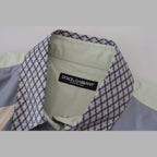 Dolce & Gabbana Multicolor Cotton Patchwork Slim Shirt