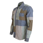 Dolce & Gabbana Multicolor Cotton Patchwork Slim Shirt