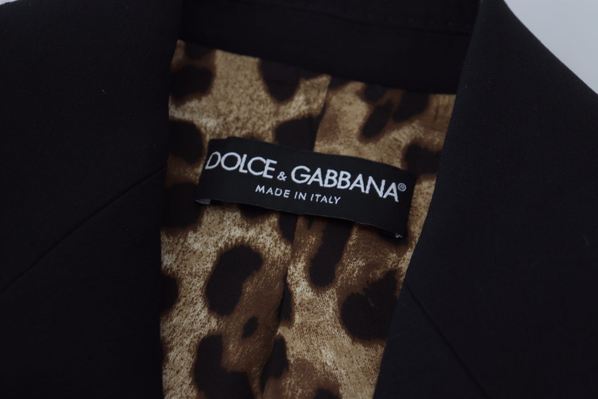 Dolce & Gabbana Black Single Breasted Fit Blazer Wool Jacket Dolce & Gabbana
