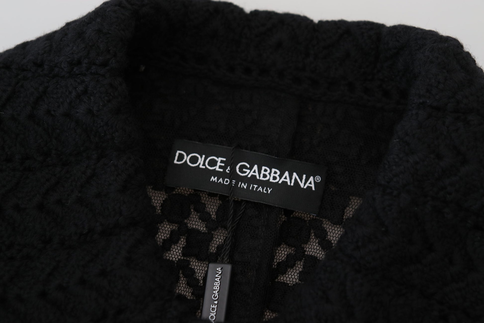 Dolce & Gabbana Black Button Down Long Blazer Cotton Jacket Dolce & Gabbana