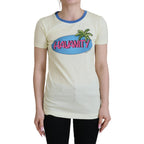 Dolce & Gabbana Yellow Havanity Round Neck Tee Cotton T-shirt