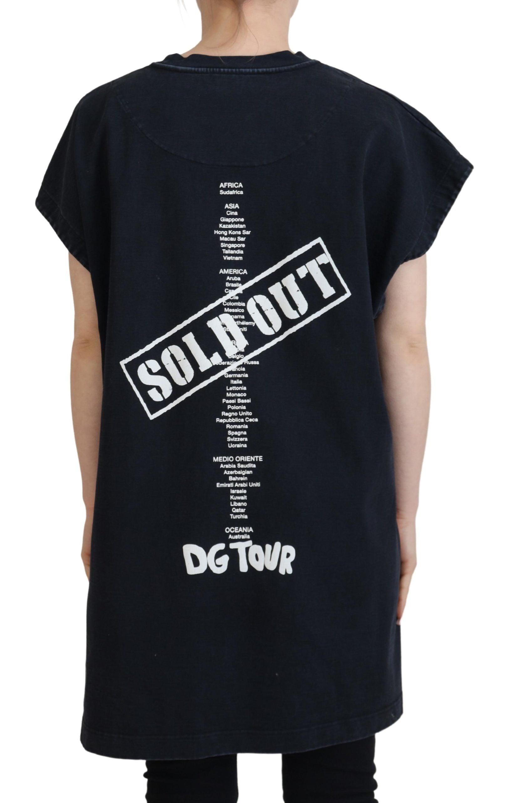Dolce & Gabbana Black D&G Fashion Round Neck Cotton T-shirt Dolce & Gabbana