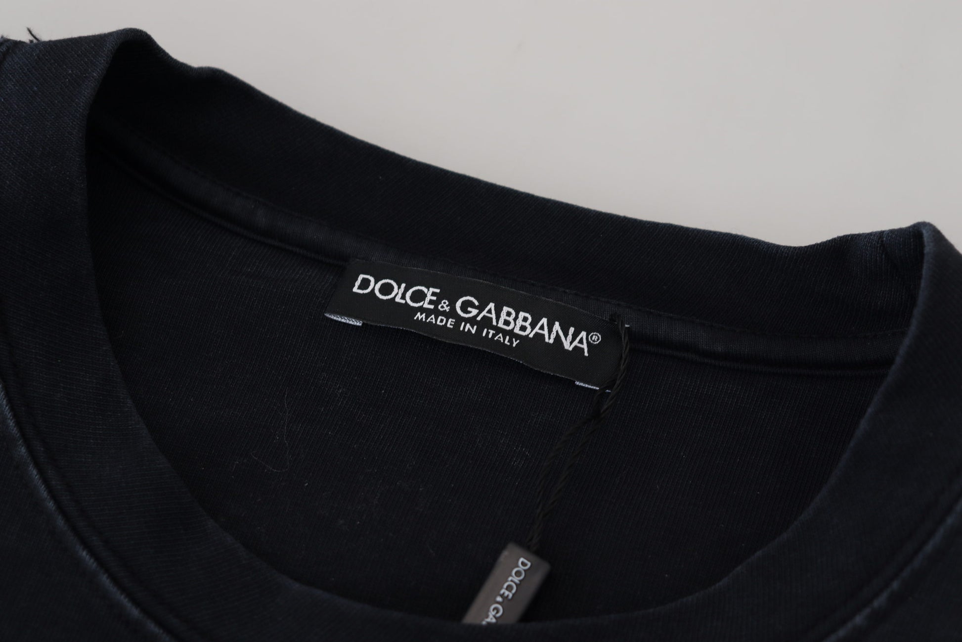 Dolce & Gabbana Black D&G Fashion Round Neck Cotton T-shirt Dolce & Gabbana