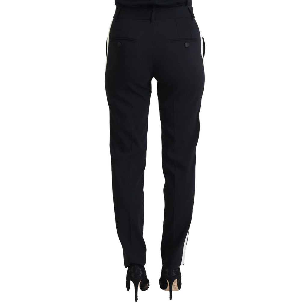 Dolce & Gabbana Black High Waist Women Pants