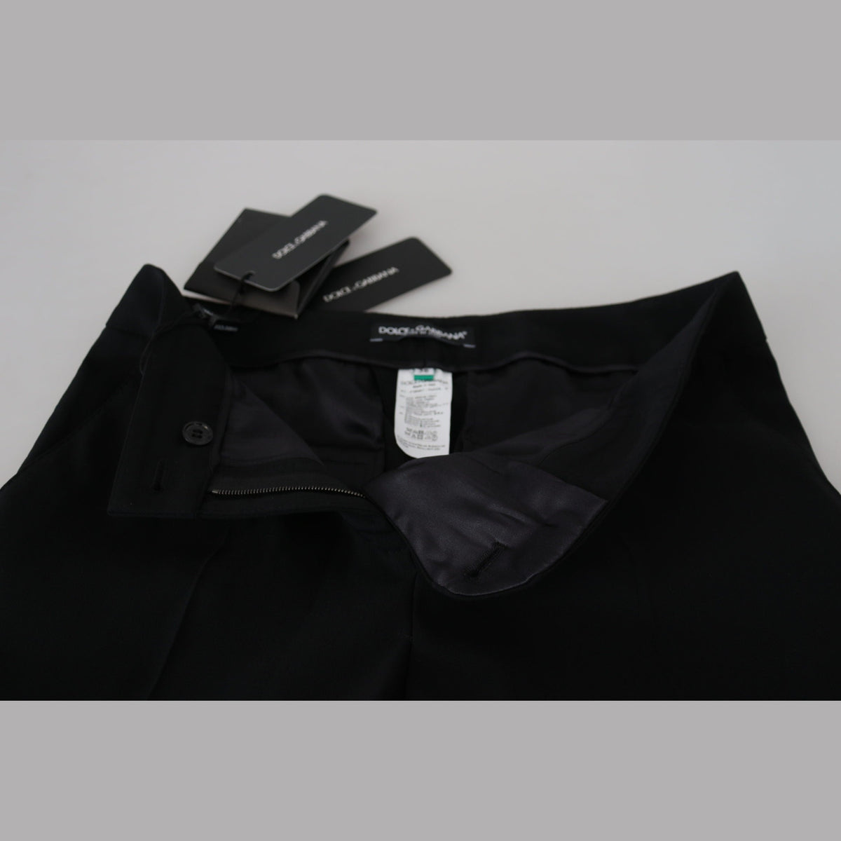 Dolce & Gabbana Black High Waist Women Pants
