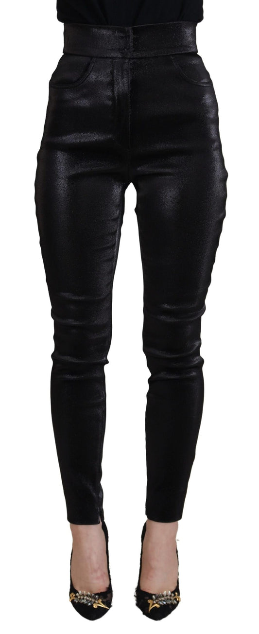 Dolce & Gabbana Black Washed Cotton Skinny Denim Jeans Dolce & Gabbana