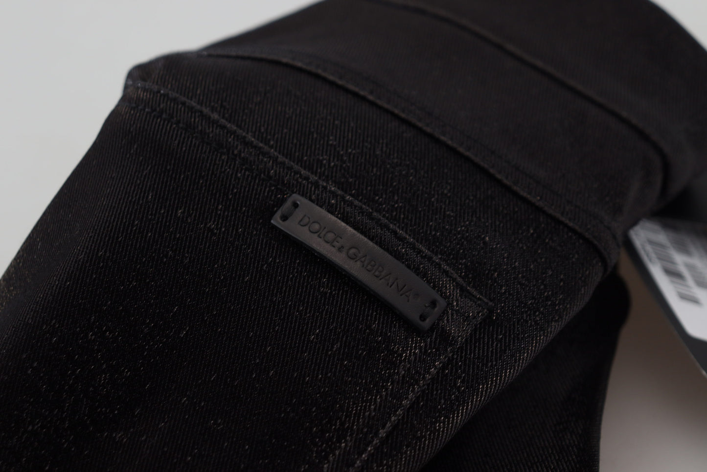 Dolce & Gabbana Black Washed Cotton Skinny Denim Jeans Dolce & Gabbana