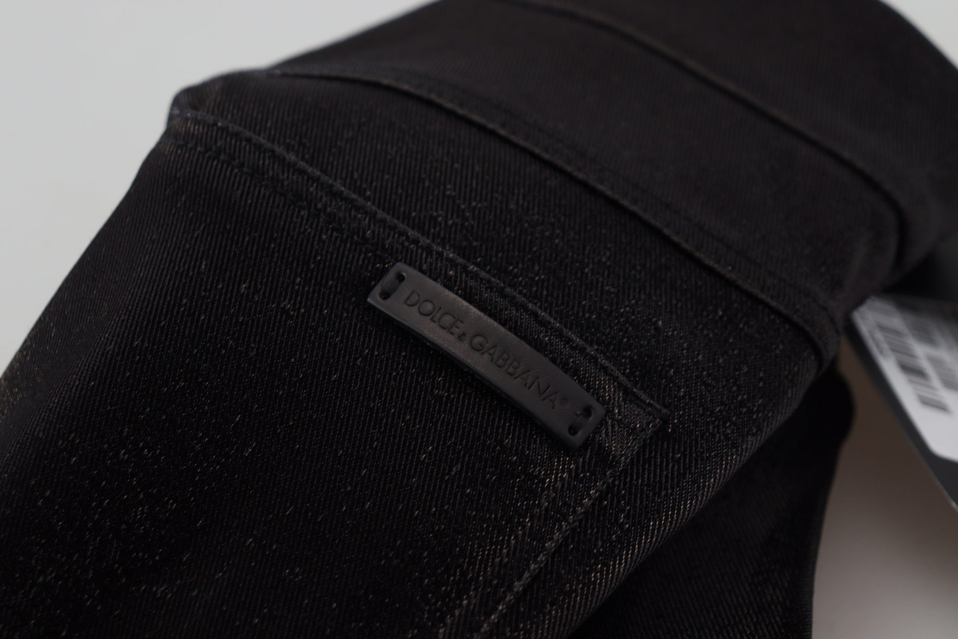 Dolce & Gabbana Black Washed Cotton Skinny Denim Jeans Dolce & Gabbana