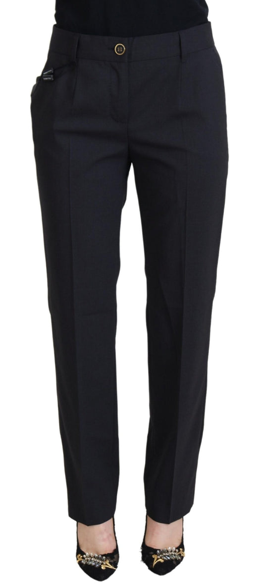 Dolce & Gabbana Grey Women Formal Tapered Pants Dolce & Gabbana