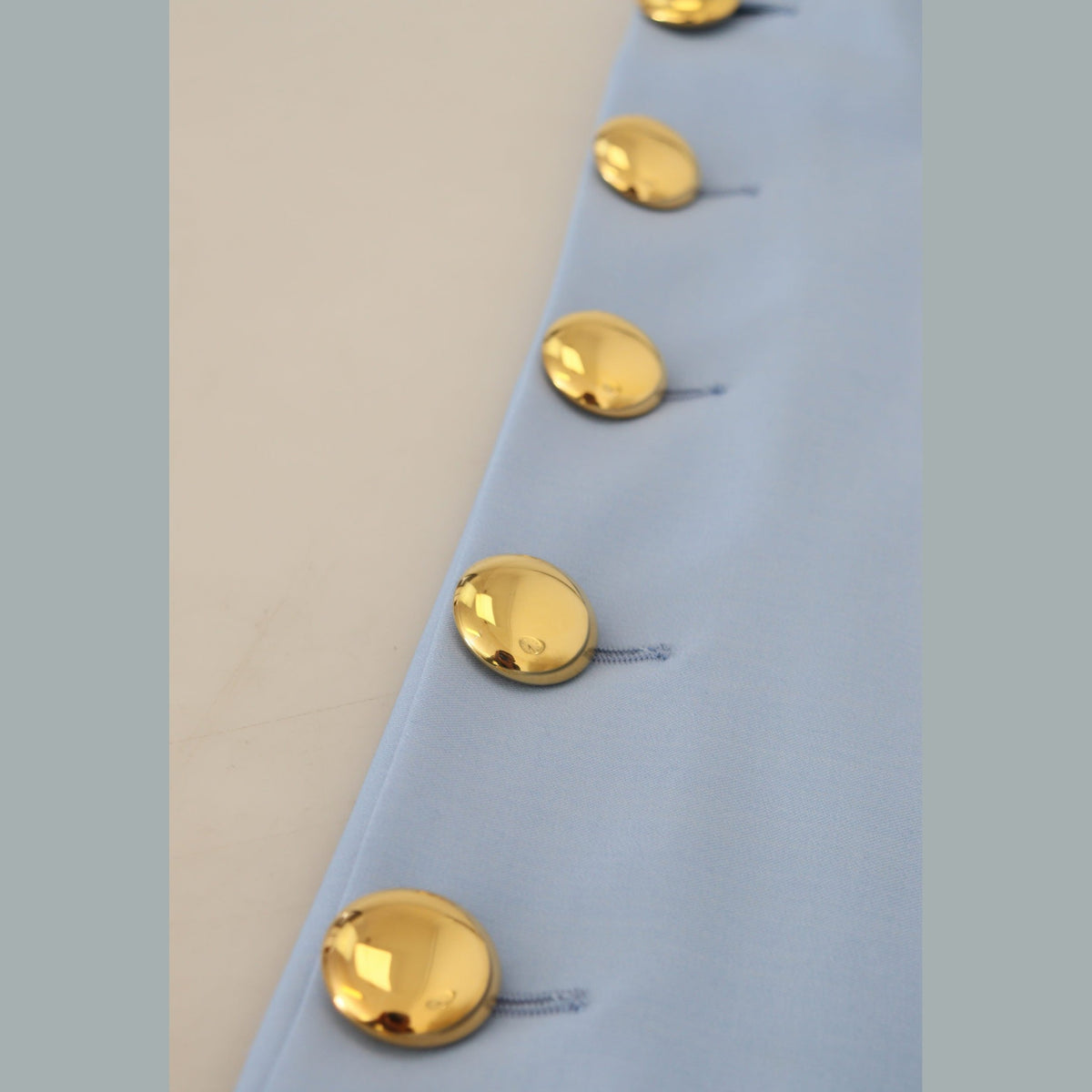 Dolce & Gabbana Light Blue Button Wide Leg Pants