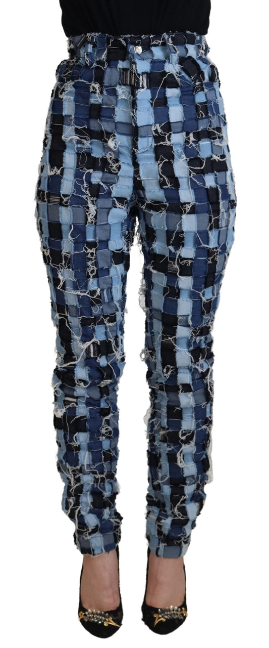 Dolce & Gabbana Multicolor Patchwork Cotton Denim Jeans Dolce & Gabbana