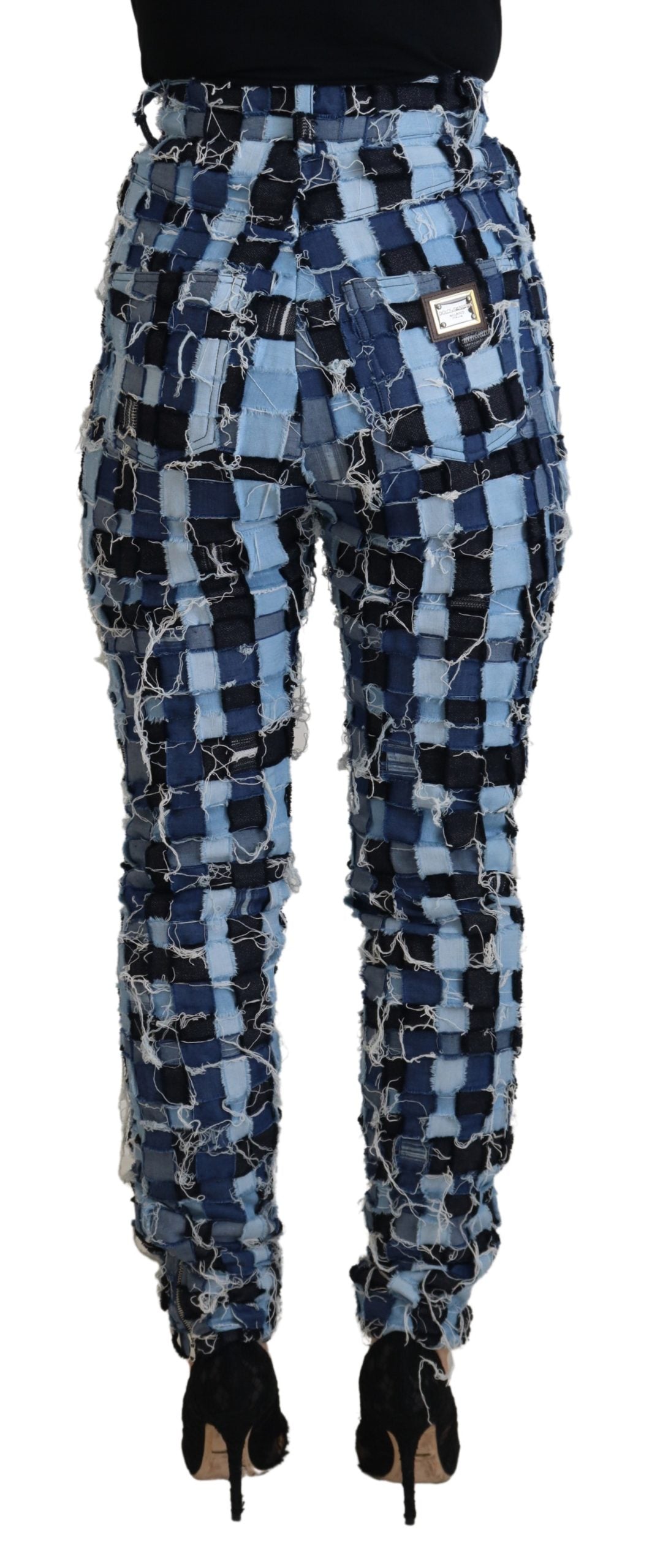 Dolce & Gabbana Multicolor Patchwork Cotton Denim Jeans Dolce & Gabbana