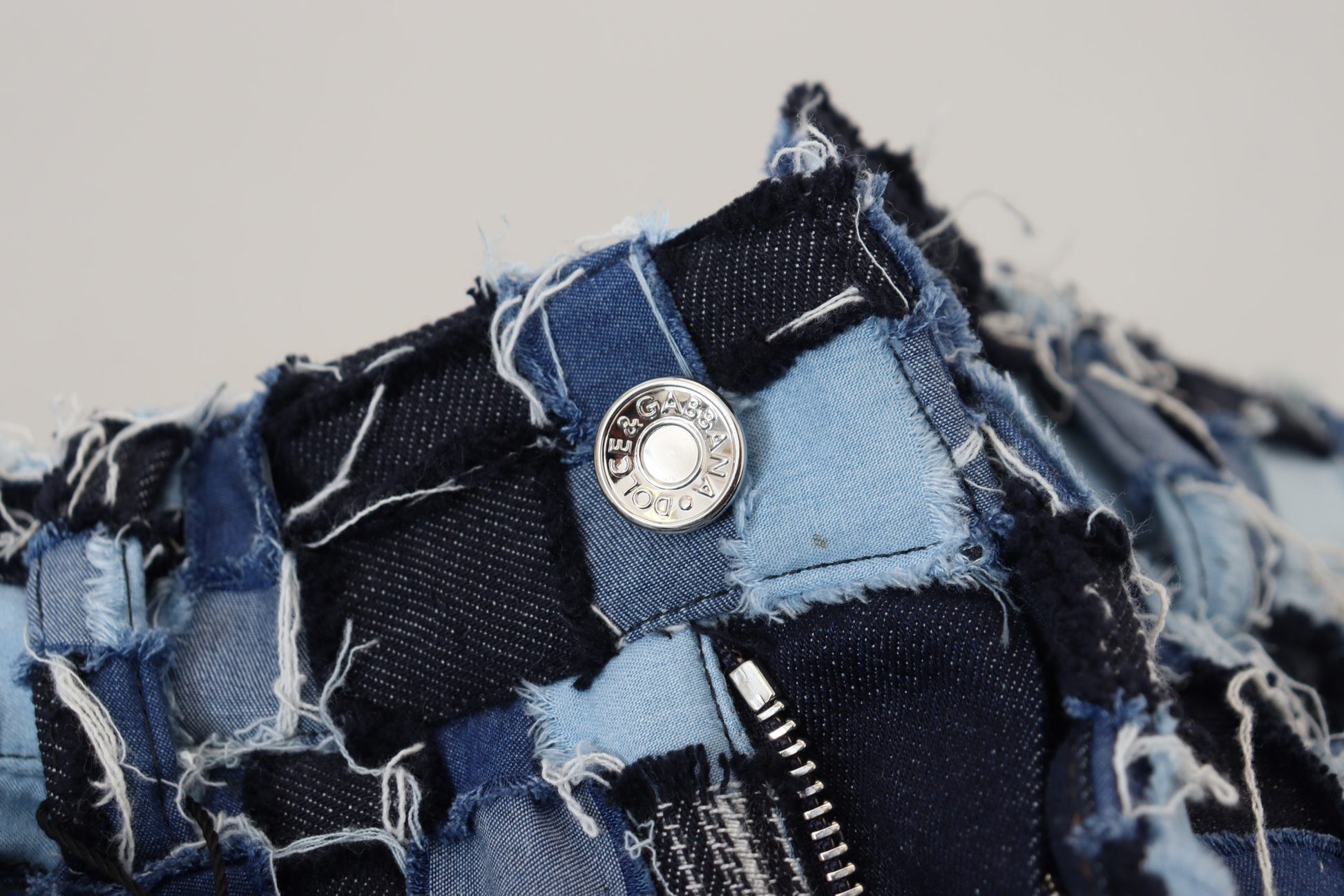 Dolce & Gabbana Multicolor Patchwork Cotton Denim Jeans Dolce & Gabbana