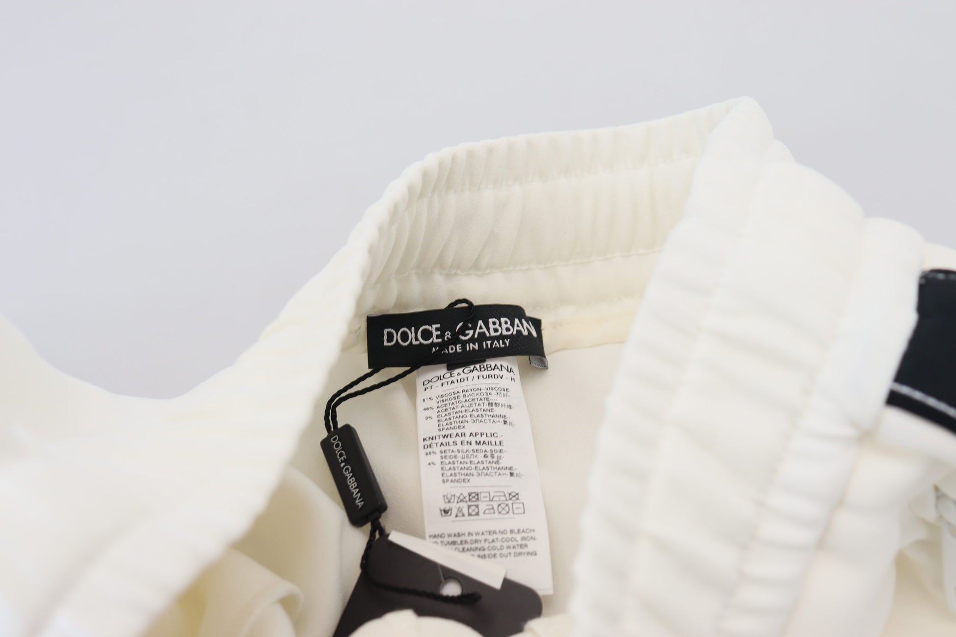 Dolce & Gabbana White DG Logo Sweatpants Pants Dolce & Gabbana