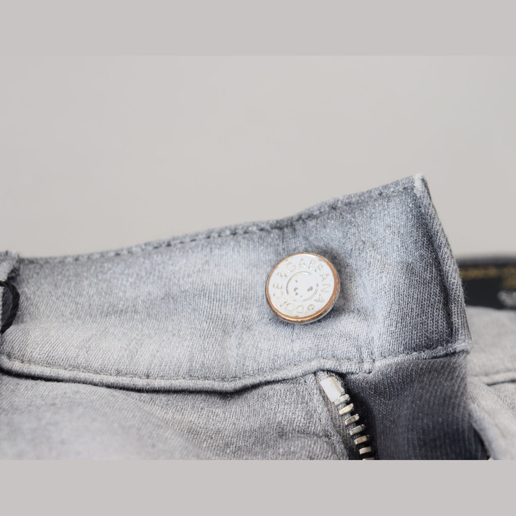 Dolce & Gabbana Gray Washed Skinny Men Denim Jeans
