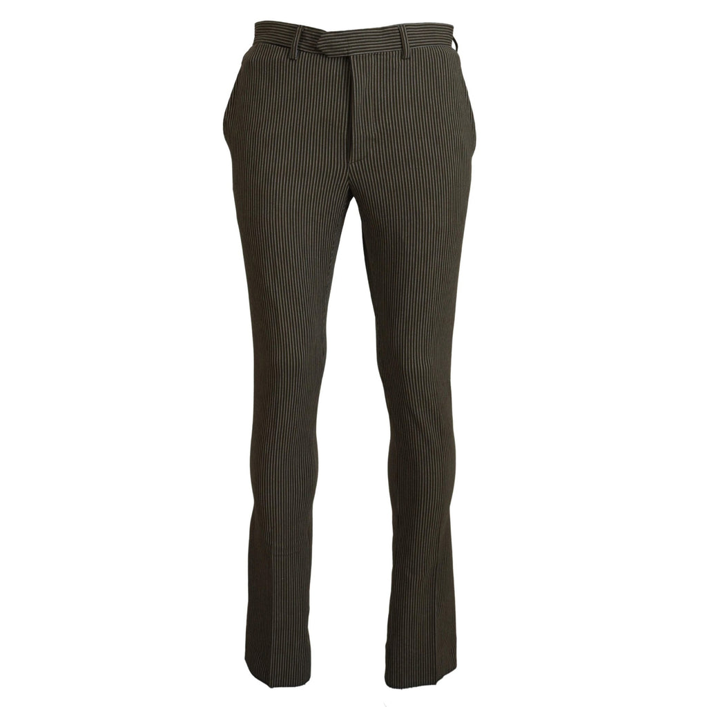 BENCIVENGA Multicolor Striped Pure Cotton Men Pants