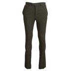 BENCIVENGA Multicolor Striped Pure Cotton Men Pants