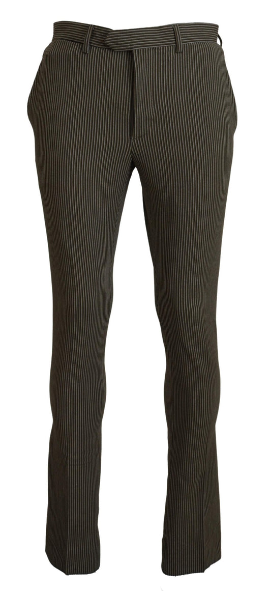 BENCIVENGA Multicolor Striped Pure Cotton Men Pants BENCIVENGA