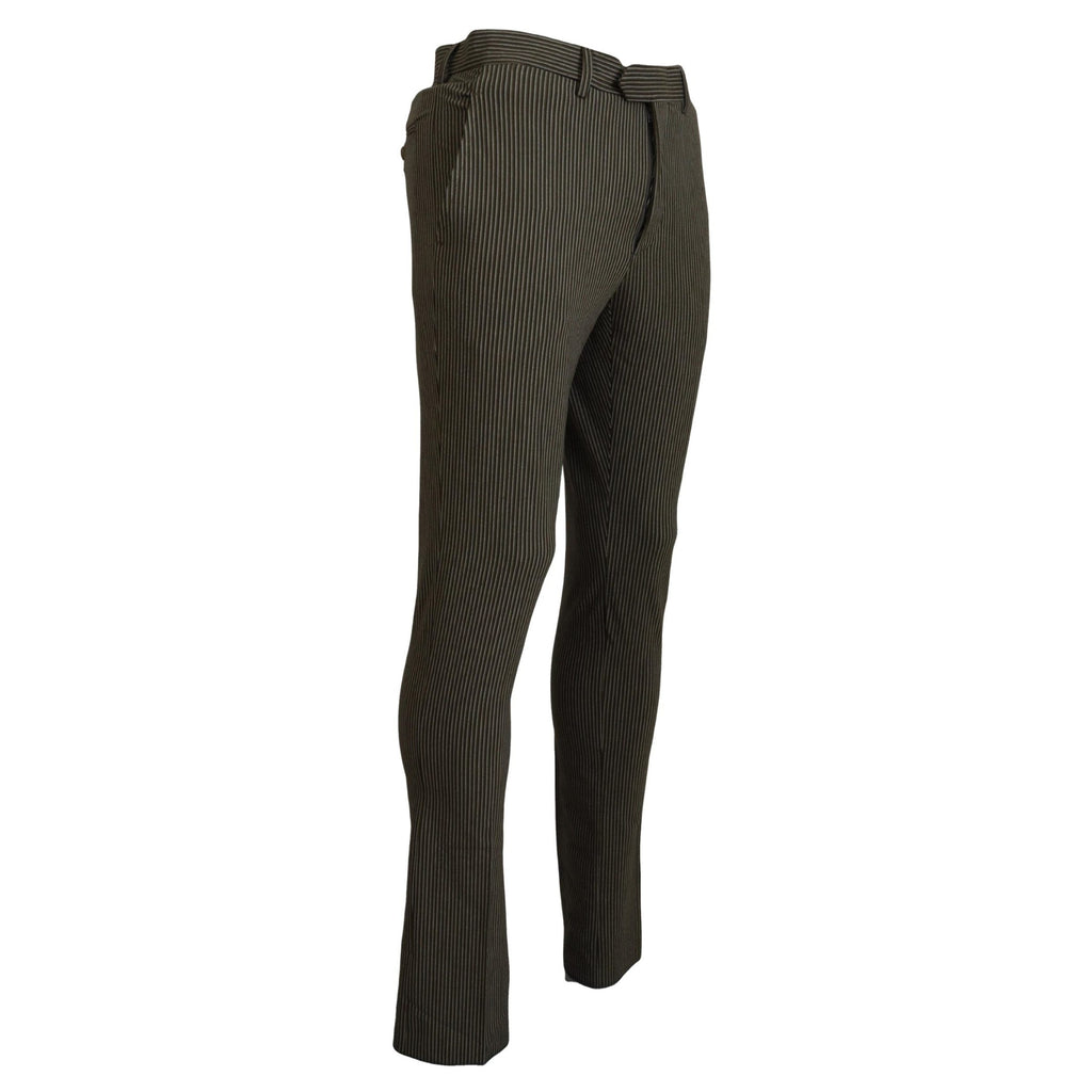 BENCIVENGA Multicolor Striped Pure Cotton Men Pants