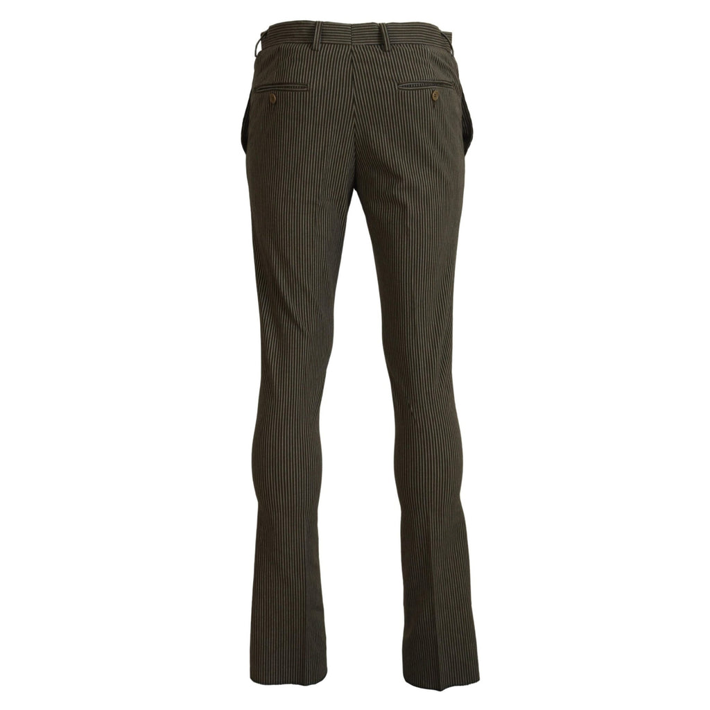 BENCIVENGA Multicolor Striped Pure Cotton Men Pants