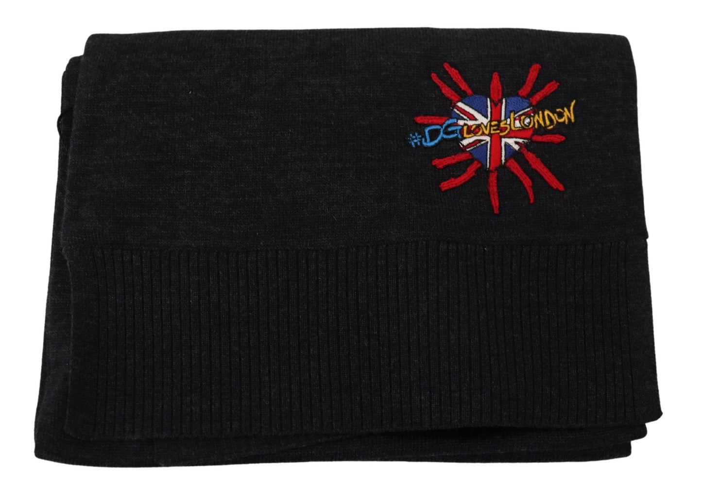 Dolce & Gabbana Black Sacred Heart #DGLovesLondon Wrap Scarf Dolce & Gabbana