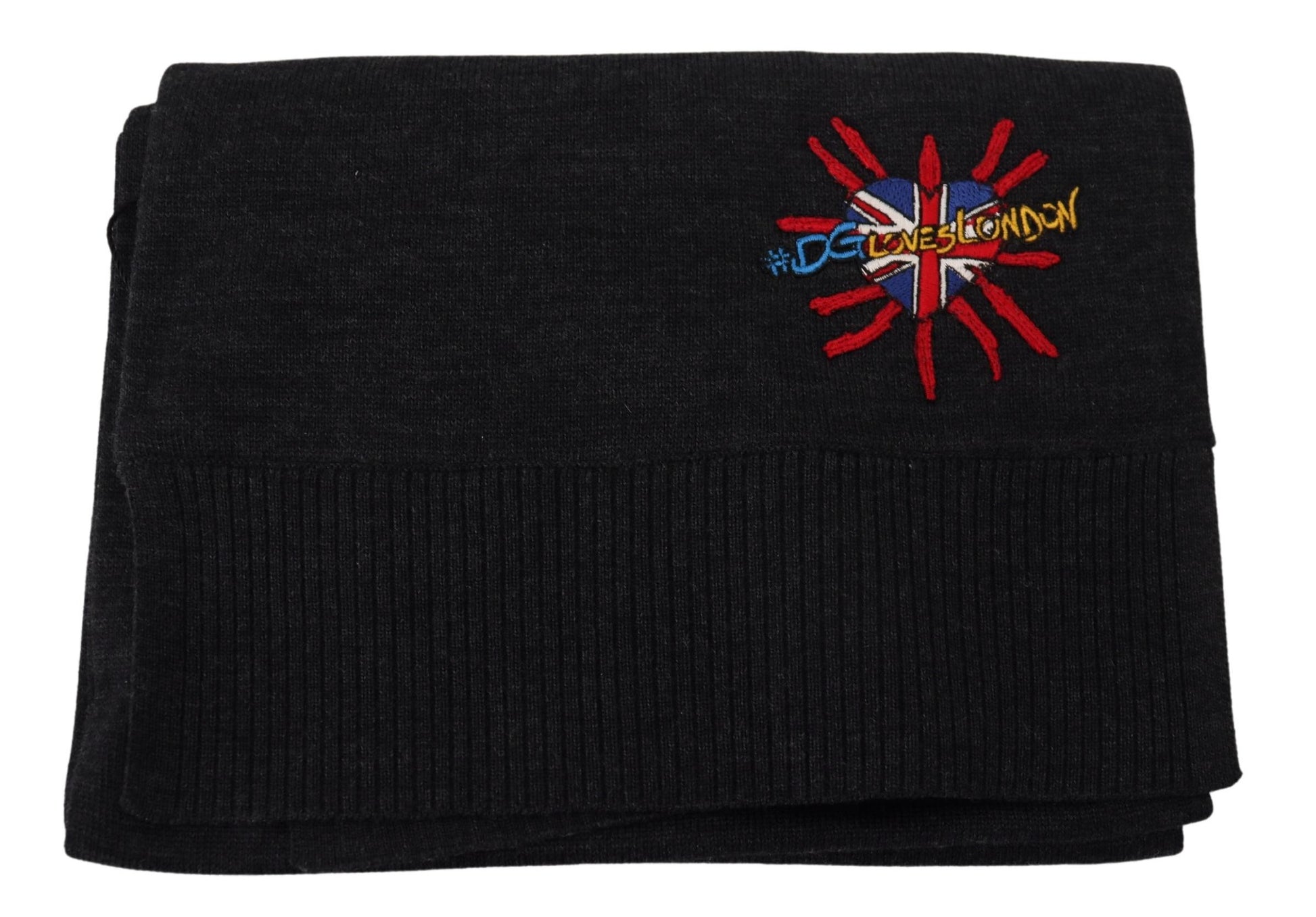 Dolce & Gabbana Black Sacred Heart #DGLovesLondon Wrap Scarf Dolce & Gabbana