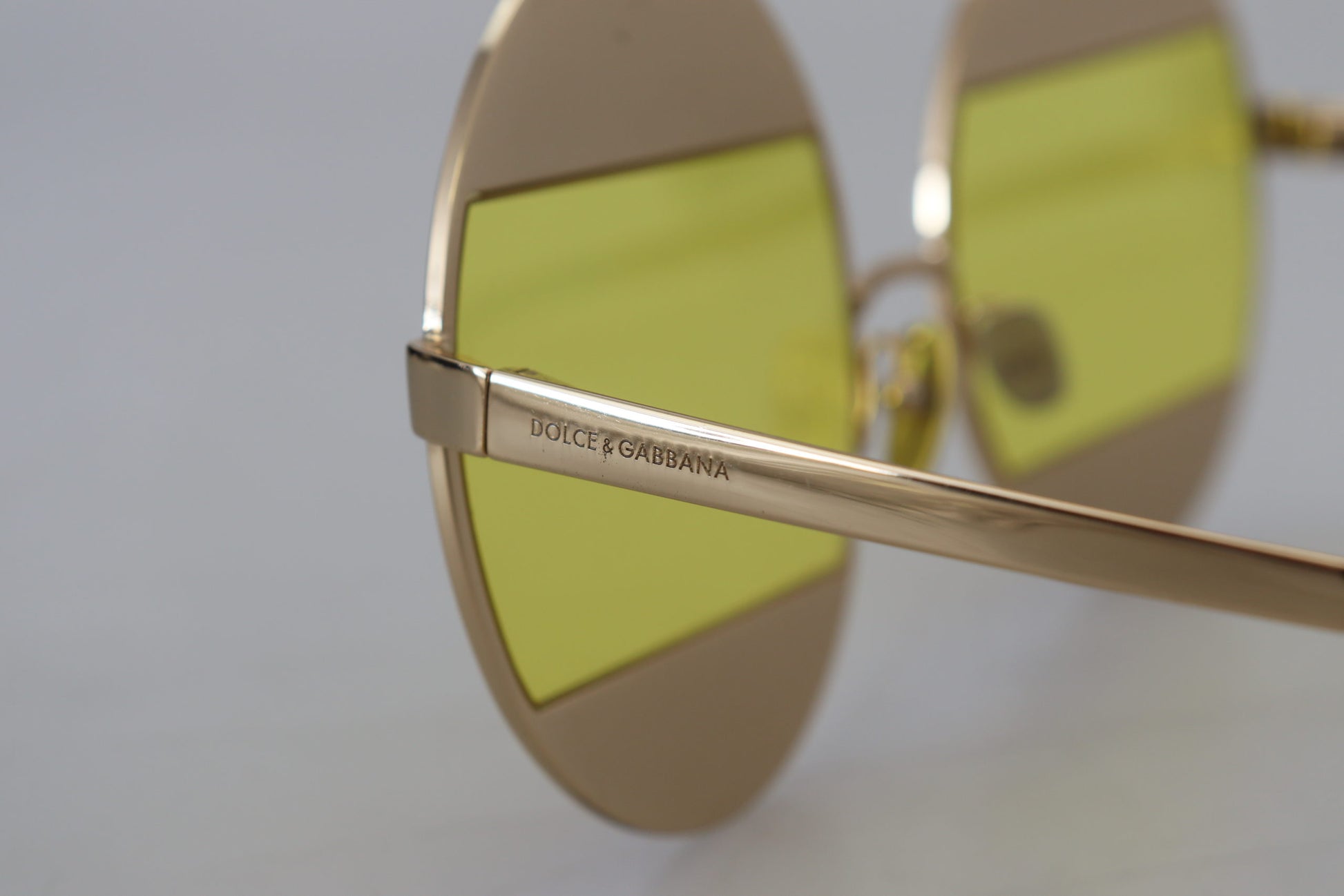 Dolce & Gabbana Gold Oval Metal Crystals Shades DG2209B Sunglasses Dolce & Gabbana