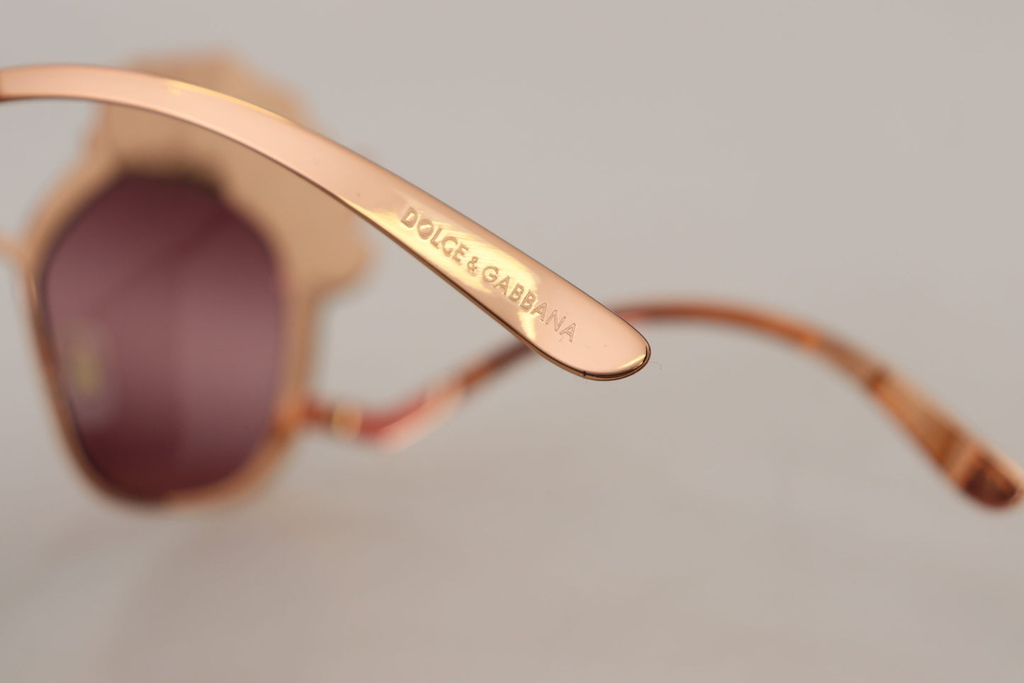 Dolce & Gabbana Pink Gold Rose Sequin Embroidery DG2202 Sunglasses Dolce & Gabbana