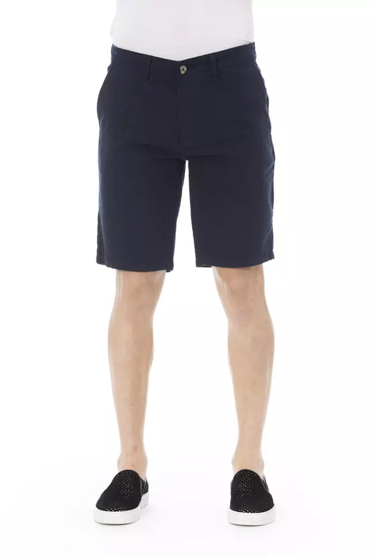 Baldinini Trend Blue Cotton Men's Bermuda Short Baldinini Trend
