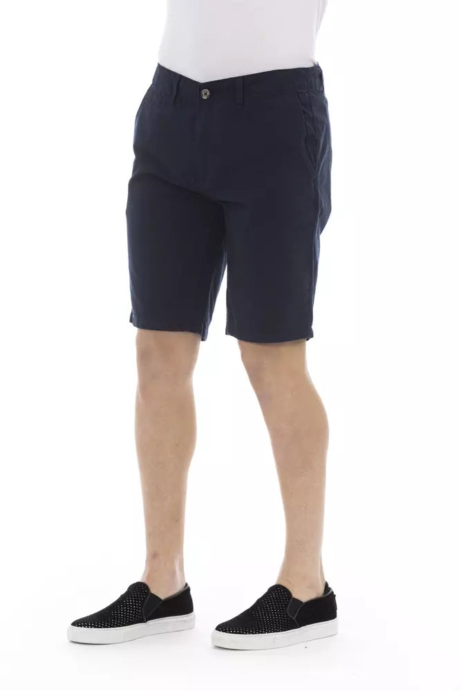 Baldinini Trend Blue Cotton Men's Bermuda Short Baldinini Trend