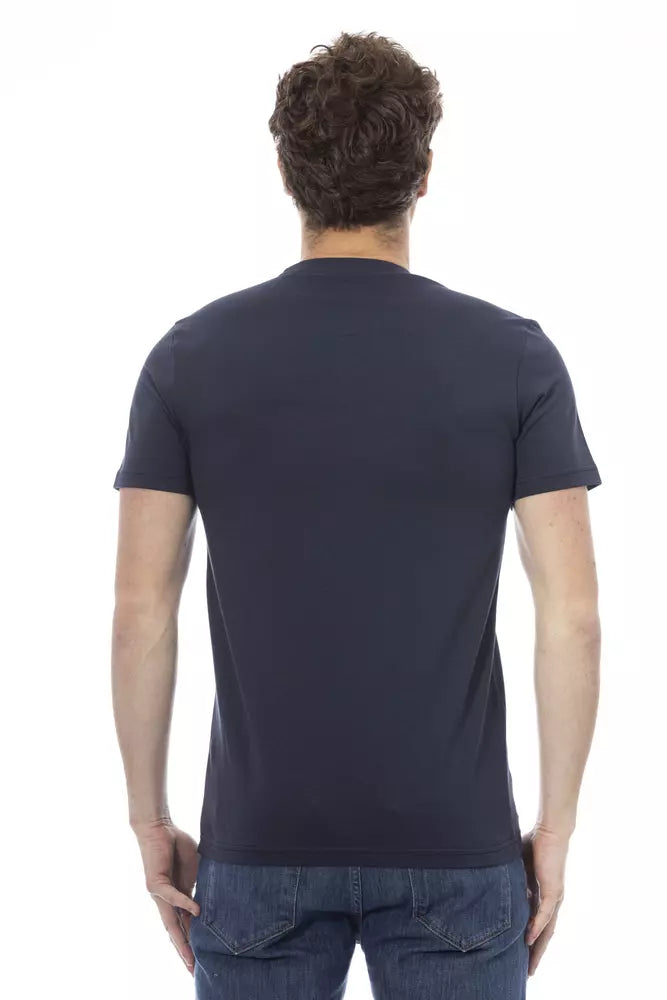 Baldinini Trend Blue Cotton Men's T-Shirt Baldinini Trend