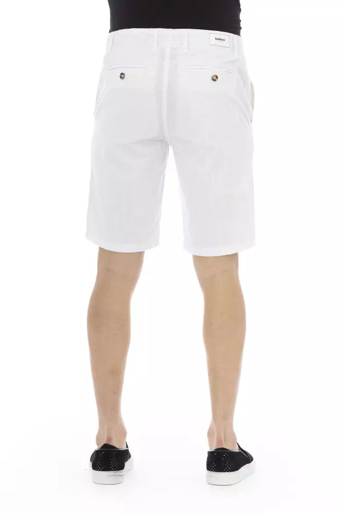 Baldinini Trend White Cotton Men's Bermuda Short Baldinini Trend