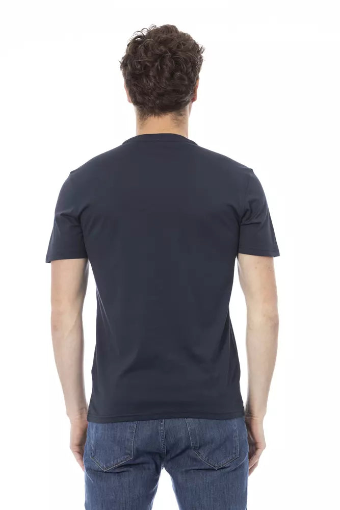 Baldinini Trend Blue Cotton Men's T-Shirt Baldinini Trend