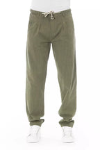Baldinini Trend Army cotton jeans and pants displayed, featuring a casual fit and military-inspired style with belt loops and pockets.