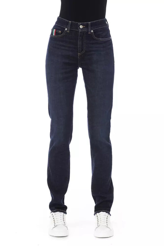 Baldinini Trend Blue Cotton Women's Jeans Baldinini Trend